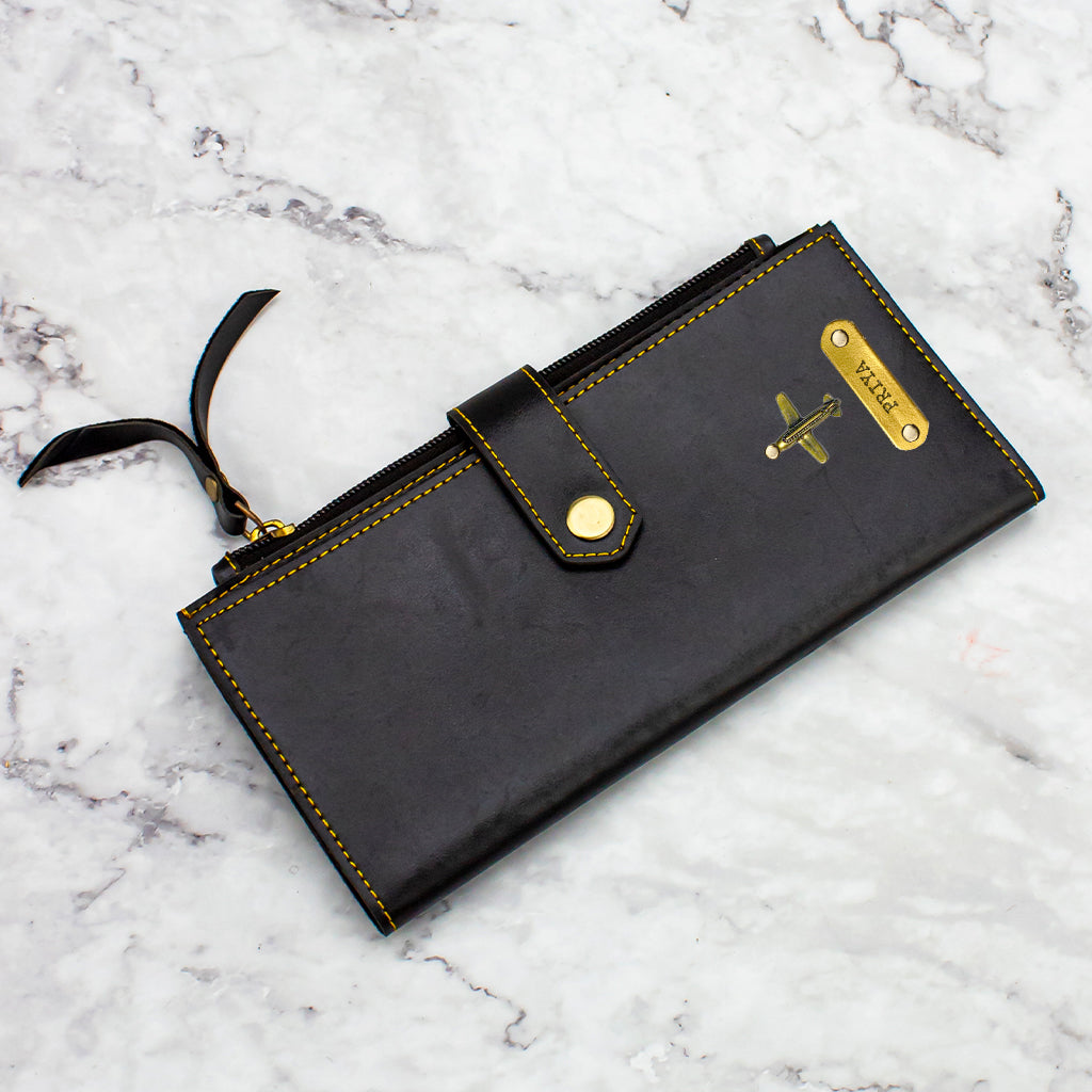 Leather Travel Set Black