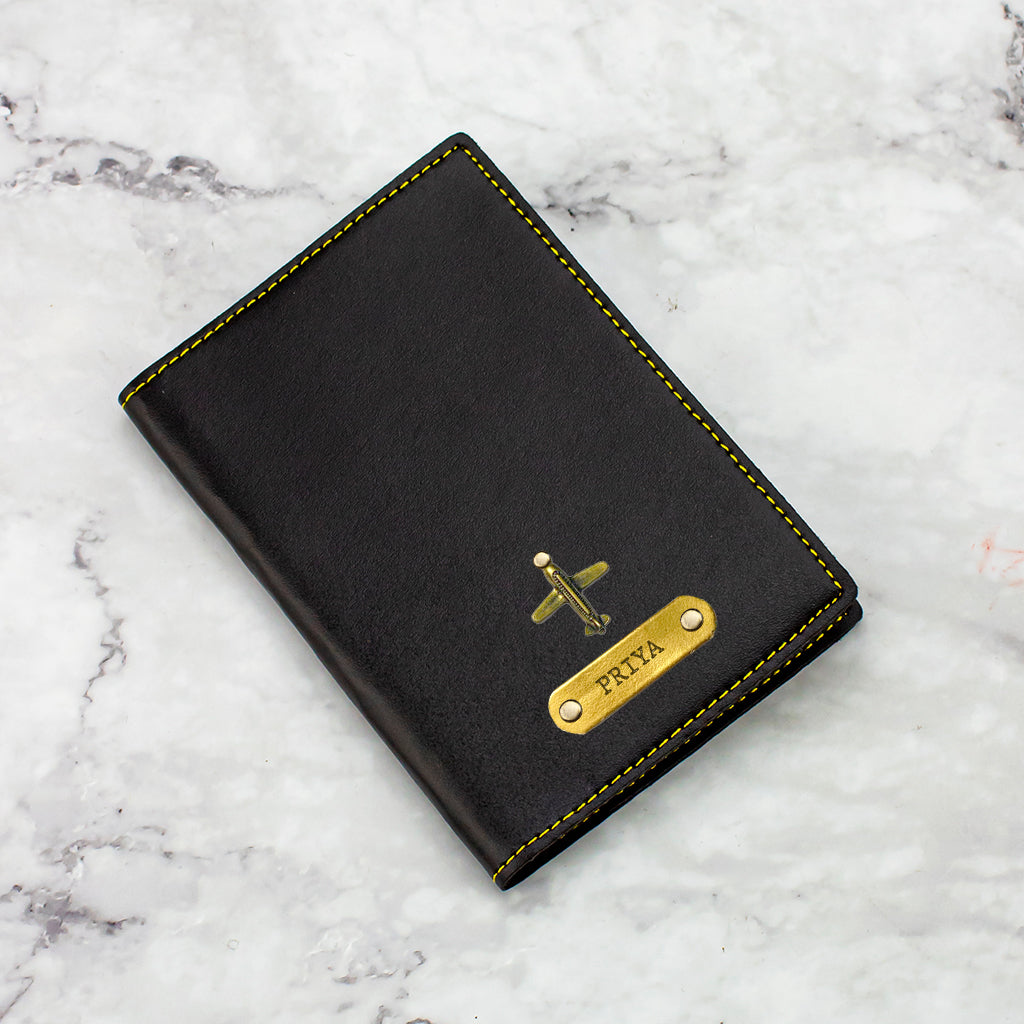 Leather Travel Set Black