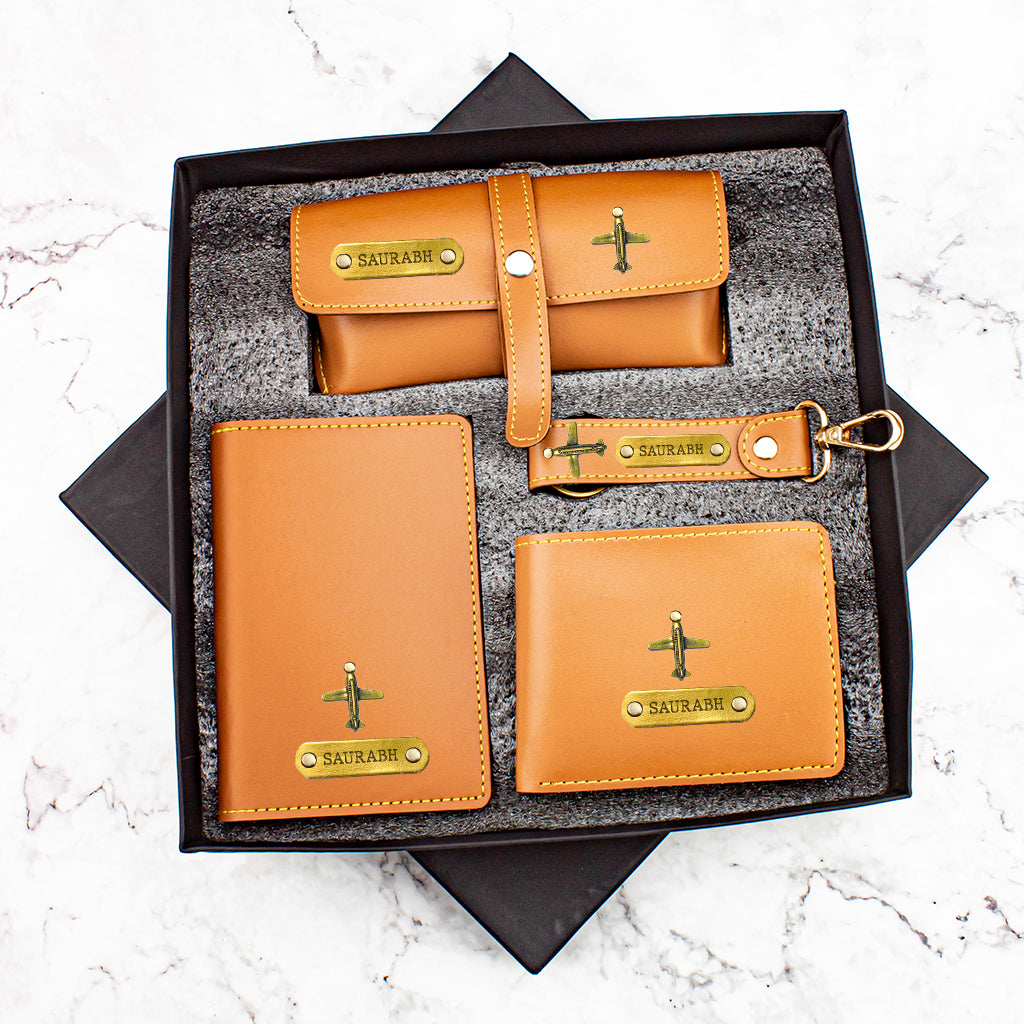 Personalised Men's Leather Set