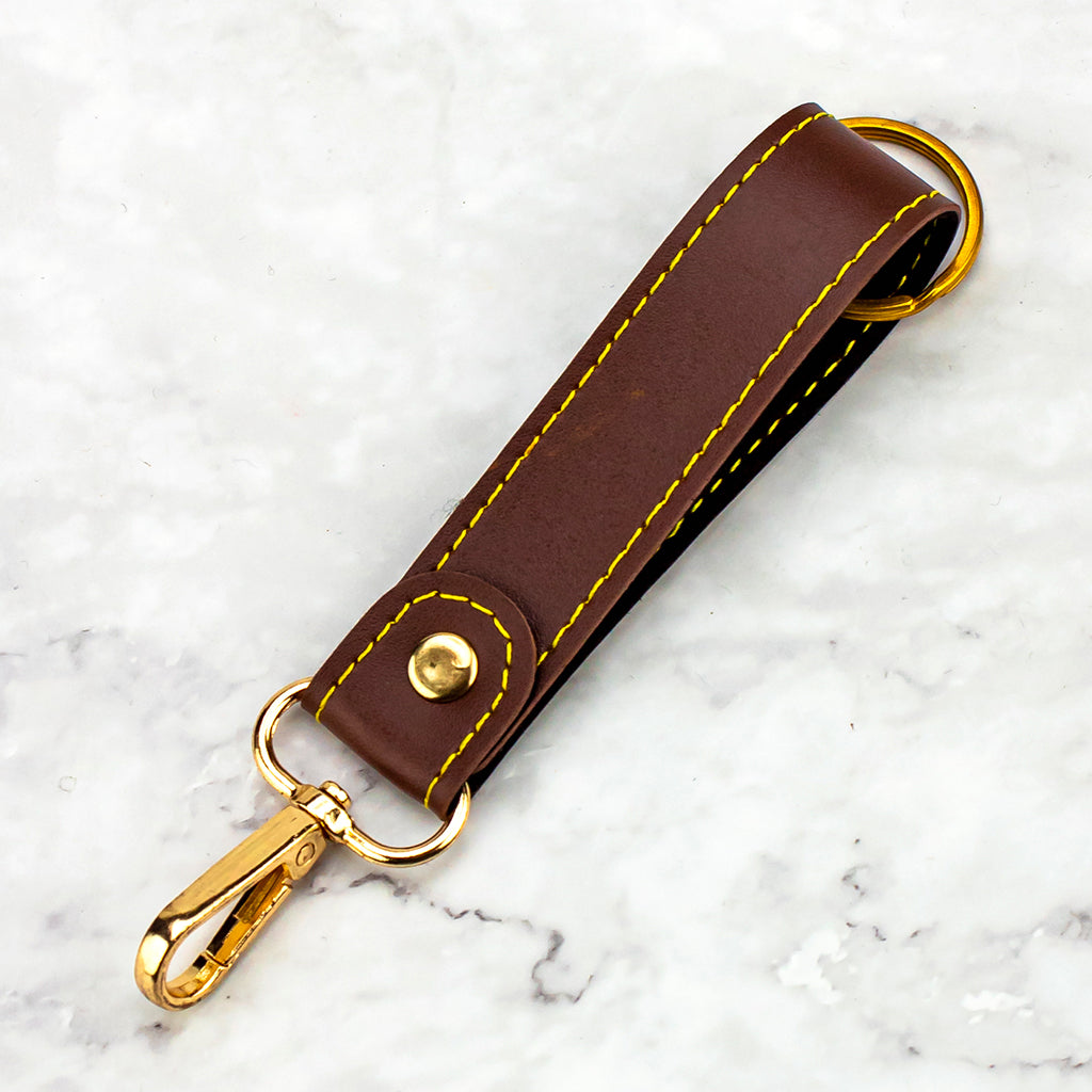 Leather Travel Set Brown