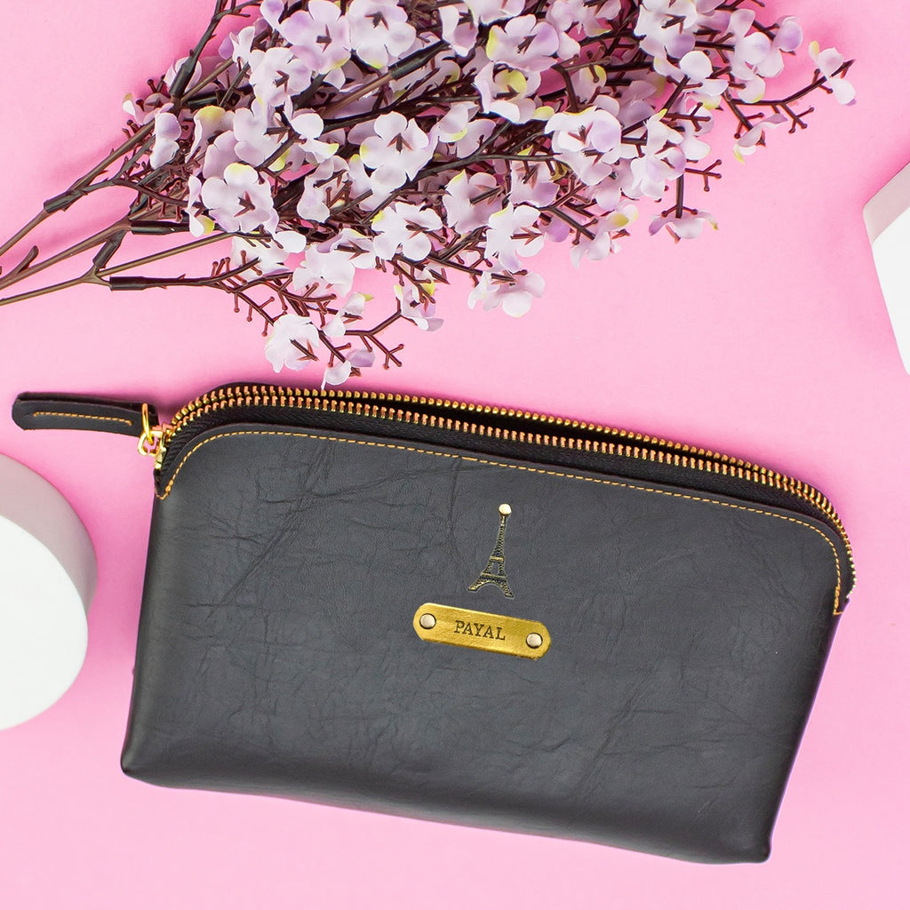 Personalised Travel Pouch Black