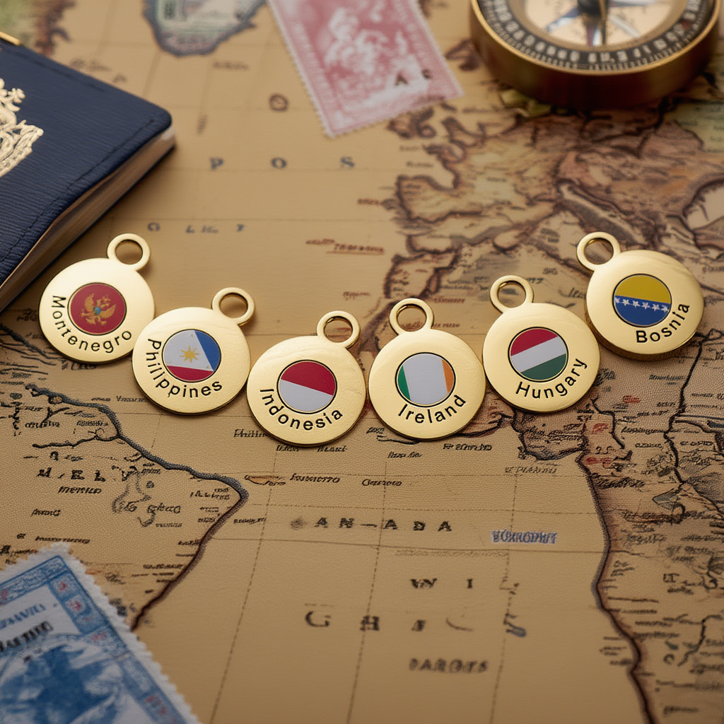 Country Rings- Gold Trings Set of 10