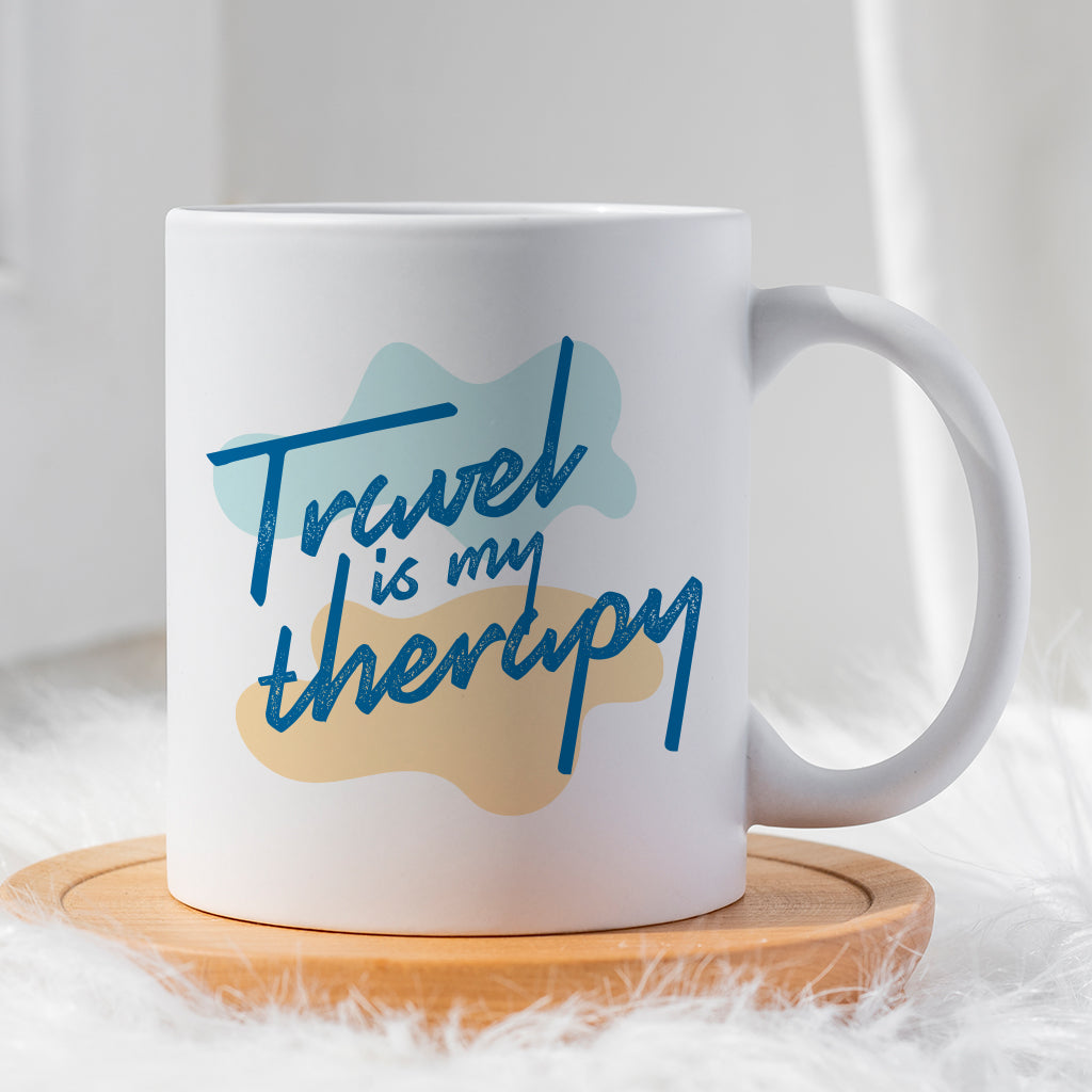Travel is Therapy Mug